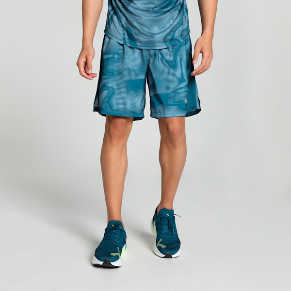 RUN FAV VELOCITY Men's Printed 7" Running Shorts, Ocean Tropic, extralarge-IND